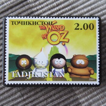 タジキスタン　クリスマス切手ブローチ10661