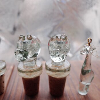 SWAZIGLASS アニマル ボトル ストッパー(Hippo)