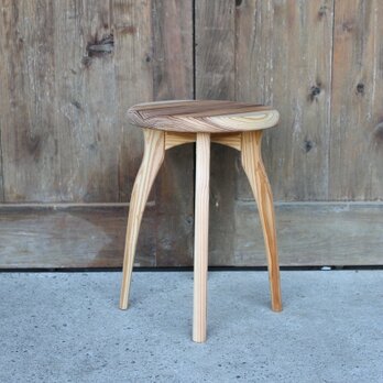 スツールR・国産スギ材