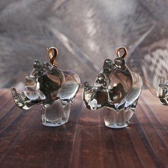 SWAZIGLASS アニマル オーナメント (Rhino)