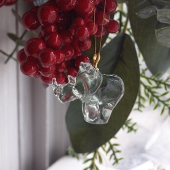 X’mas ⭐︎ SWAZIGLASS アニマル オーナメント (Rhino)