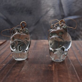 SWAZIGLASS アニマル オーナメント (Hippo)