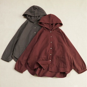 【受注製作】フード付きパーカー オーバーサイズ きれいめ 通勤 着心地重視