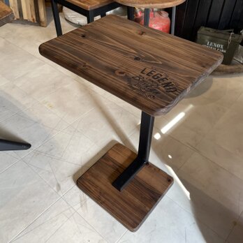 hotaru 在庫あり　即納　サイドテーブル　机　杉材　エボニー　ブラックステンシル