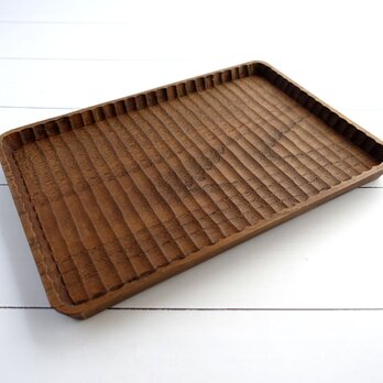 小ぶりの我谷盆 栗(クリ)　栗渋染め