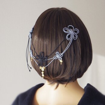 【新作】ヘアコーム「みちゆきて静」（黒×グレー）