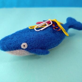 【羊毛フェルト】ザトウクジラ君 クリップホルダー