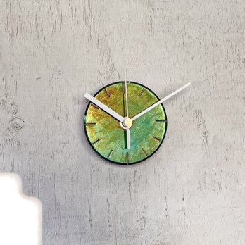 ひかりを楽しむ掛け時計〈月光〉9cm｜ちいさなアート時計｜クリスマスギフト・新築祝いに｜輝きを与える光のインテリア｜No.10