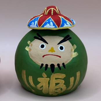 沖縄花笠だるま（千歳緑）