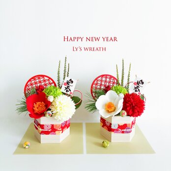 椿＆マムのお正月アレンジメント