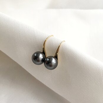選べるパールカラー xドロップラインのピアス フォーマル アクセサリー