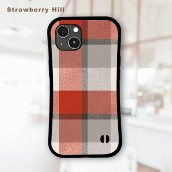 大人 の おしゃれ な チェック柄 タータン チェック 耐衝撃 グリップケース iPhoneケース