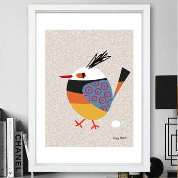 Egg Bird　鳥　送料無料 　イラスト　A4〜A0　ポスター　アートポスター　アート/sei検索新着順　2570