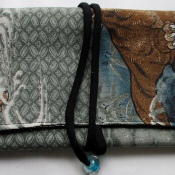 ８５１１　長襦袢で作った和風財布・ポーチ