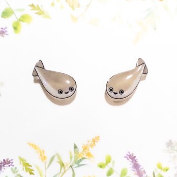 ～小さなピアスシリーズ～サカバンバスピスのピアス/ノンホールピアス(樹脂イヤリング)