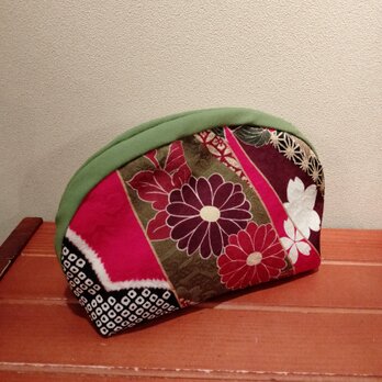 着物　楕円型ポーチ（大）