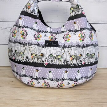 シルクハットの猫やひょうがおしゃれなころりんバッグ