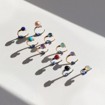 送料無料　大人気シリーズ2点セット 毎日のお守り 35種類以上から選べる 宝石 重ね付け イヤーカフ福袋クリスマスギフト