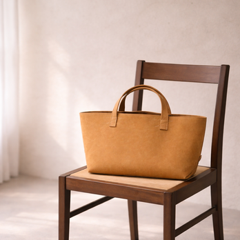 本革 レザートート スモールフィールドバッグ ライトキャメル 牛革 トートバッグ 軽量 シンプル ユニセックス