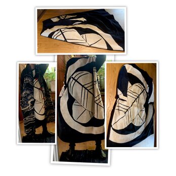 T様専用2枚おまとめ　古布家紋のワンピース