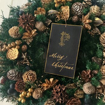 クリスマスリースJ(27cm)