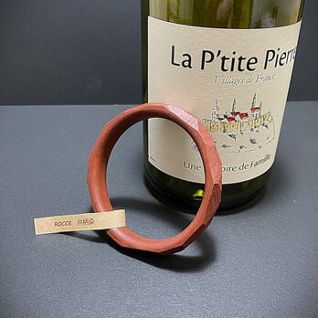 木製ブレスレット　弁柄染（1）