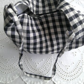 格子柄×RayonLinen 2wayBag＆pouch