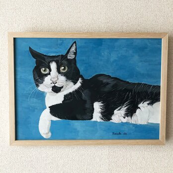 「ウメ8」猫イラスト（原画）