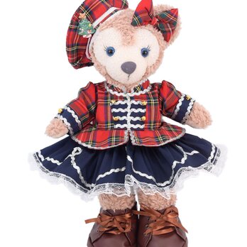 シェリーメイ 服 着せ替え コスチューム スコットランドチェックドレス クリスマス 本体無 Sサイズ用 送料無料