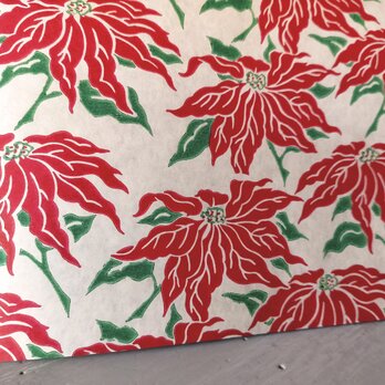 U.S.A. ヴィンテージ包装紙【ポインセチア】DA-WP096
