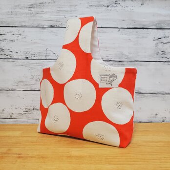 ぽってり横長ワンハンドルバッグ あんぱん柄