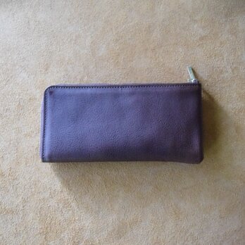 高級イタリアンレザー 小さいL字長財布 タバコ