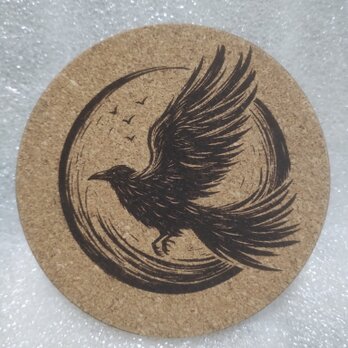 コースター　カラス