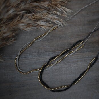 necklace Brass & Vintage Beads