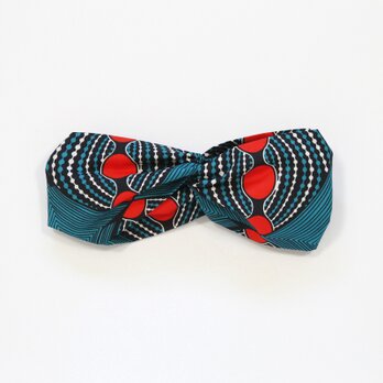 アフリカ布のクロスターバン（アフリカンプリント） ヘアバンド ヘアターバン