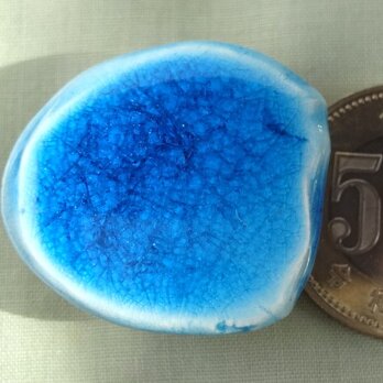 帯留めE01 エジプト青釉