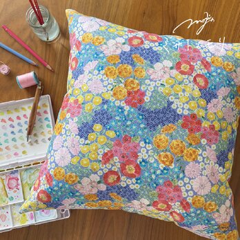 ﾐ ｻ ﾄ ﾉ ﾓ ﾘ｜絵やお花を飾るように愛用したいクッションカバー（キャンバス綿100・45cm）｜月末〆受注