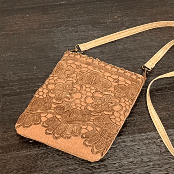 ちょっと大きめ 柿渋染めポシェット25063