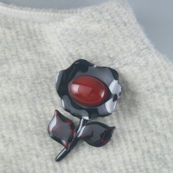 シックな赤 瑪瑙の花