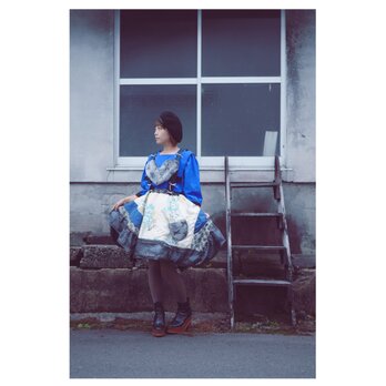 着物リメイク　オフトォンスカート　Chapter2 002