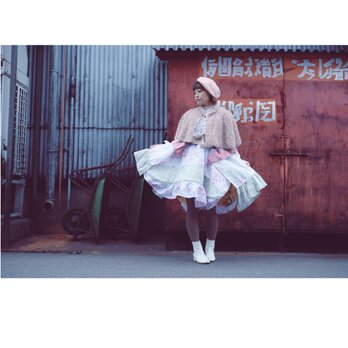 着物リメイク　オフトォンスカート　Chapter2 004