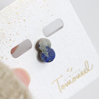 K14｜ラピスラズリ・片耳用シングルスタッドピアス・12月誕生石