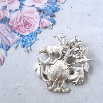 《AJC》 silver animals of world エージェイシー ヴィンテージブローチ
