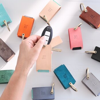 スマートキーケース Mサイズ LF-064 レザーキーケース 本革キーケース カラーオーダー キーホルダー 人気