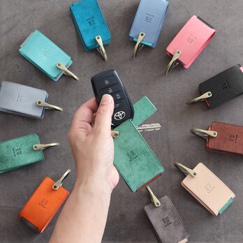 スマートキーケース Lサイズ LF-065 レザーキーケース 本革キーケース カラーオーダー キーホルダー 人気