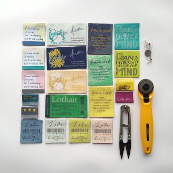 【商用可】《各1》織ネームミックス　オリジナルデザイン（12）