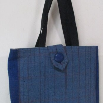 ８５３０　紬で作った手提げ袋（タブレット入れ）