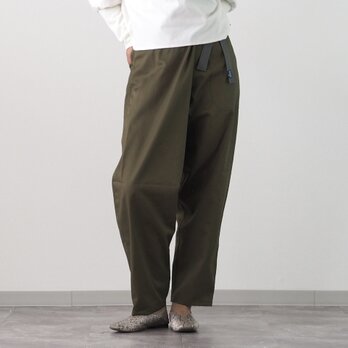 オールシーズン◎/ラップ風テーパードパンツ《カーキ》3丈から選べます。