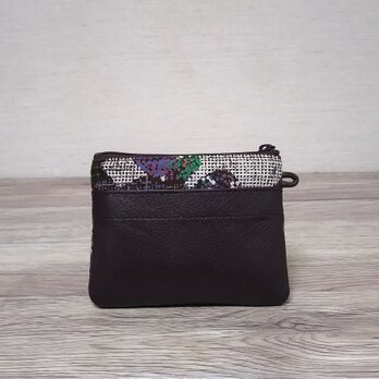 角財布 (カンガルー革・発泡加工)