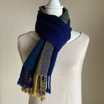 【手織り】ウールのマフラー・送料無料・